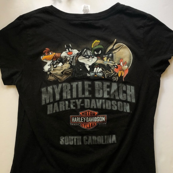 SOLD Harley-Davidson Looney Tunes T-Shirt - Picture 6 of 9